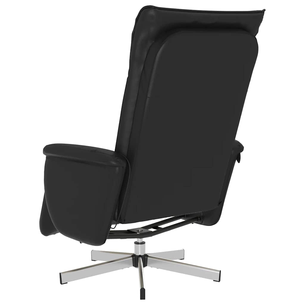 Arrière du dossier du fauteuil relax noir