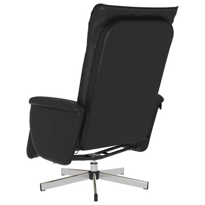 Arrière du dossier du fauteuil relax noir