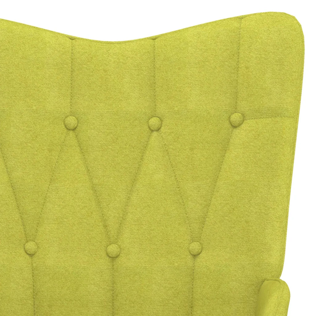 Tissu d'une Chaise à Bascule en Tissu vert