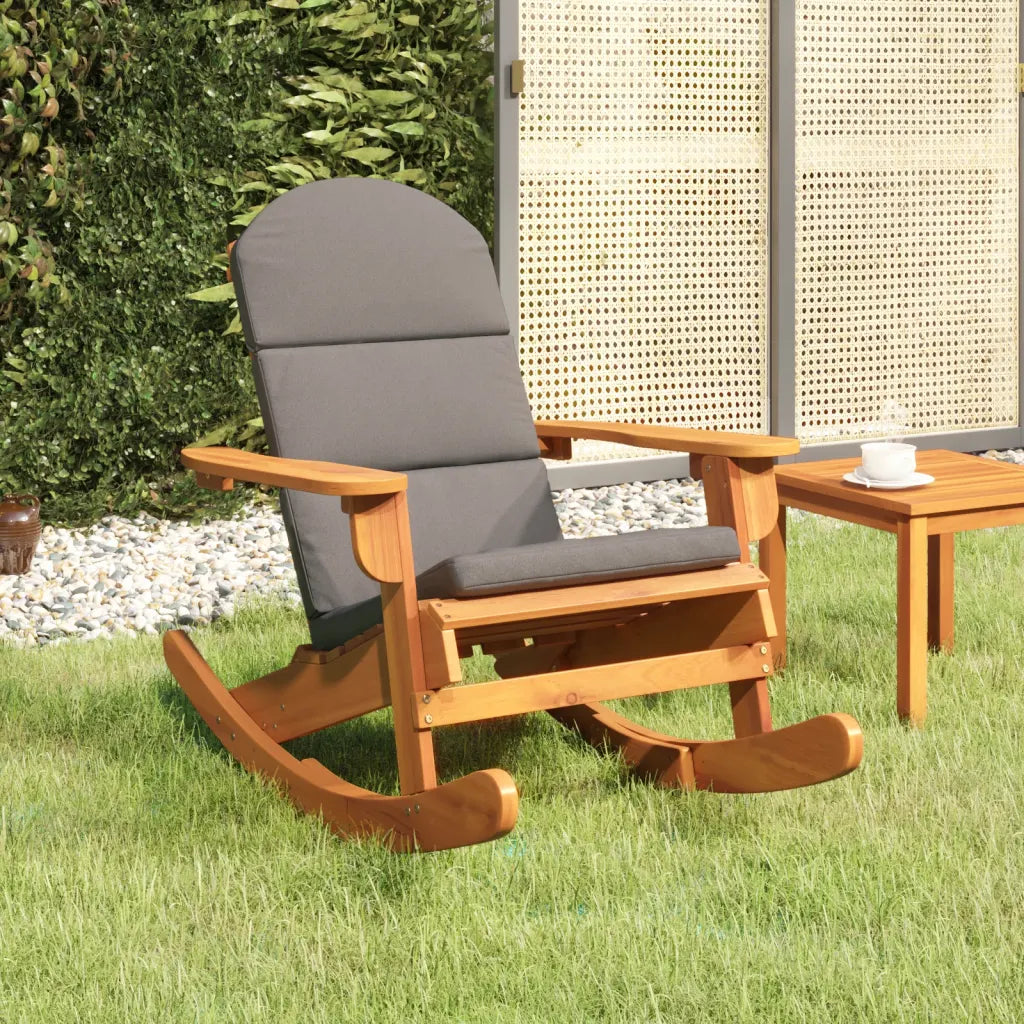 Une Chaise à Bascule en Bois au style Adirondack