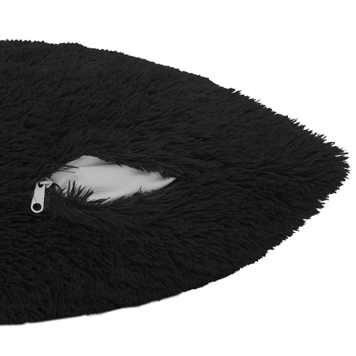 Coussin 30x50 noir : garnissage polypropylène