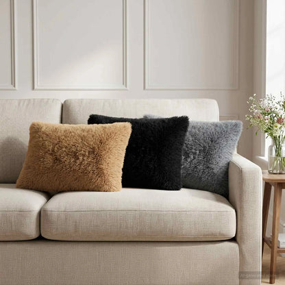 Coussin 30x50 noir : 30 × 50 cm
