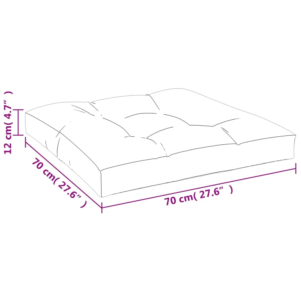 Coussin 70x70 anthracite : une assise garnie, 70 × 70 × 12 cm