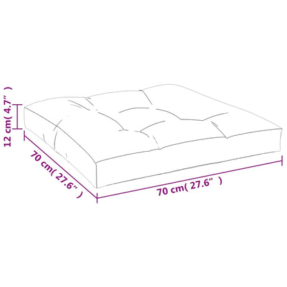 Coussin 70x70 anthracite : une assise garnie, 70 × 70 × 12 cm