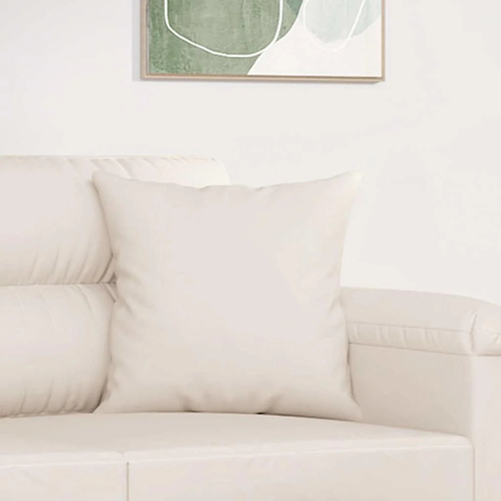 Coussin Beige : microfibre 100 % polyester