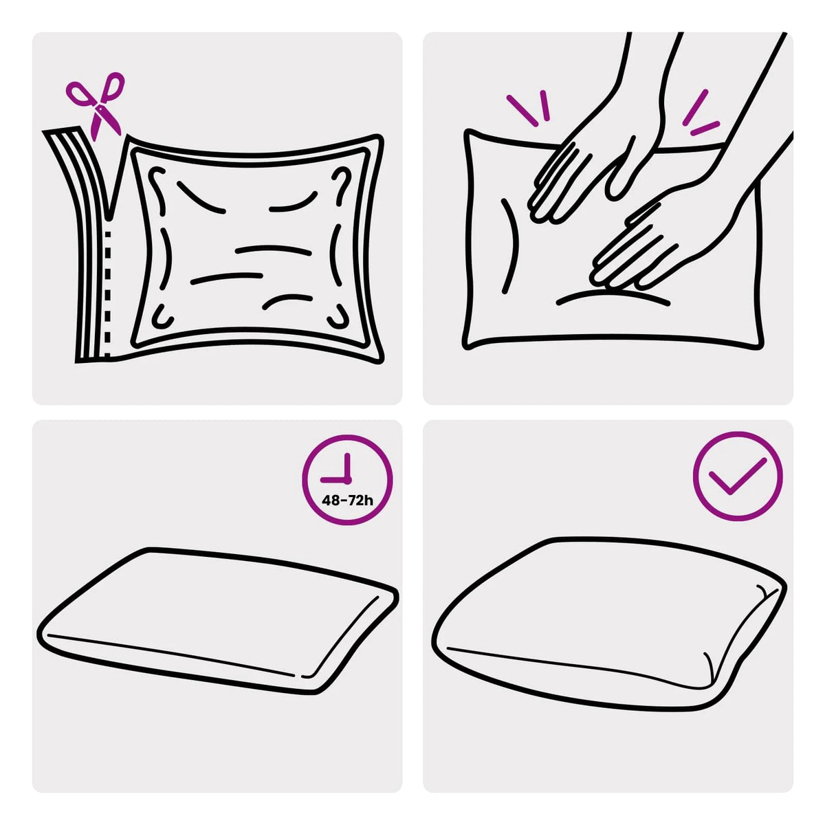Coussin Blanc : pour la décoration du salon