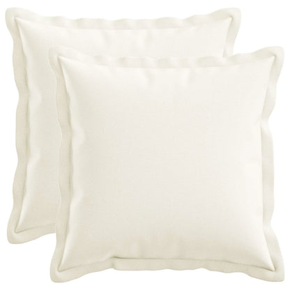 Coussin Blanc : lot de 2 coussins garnis