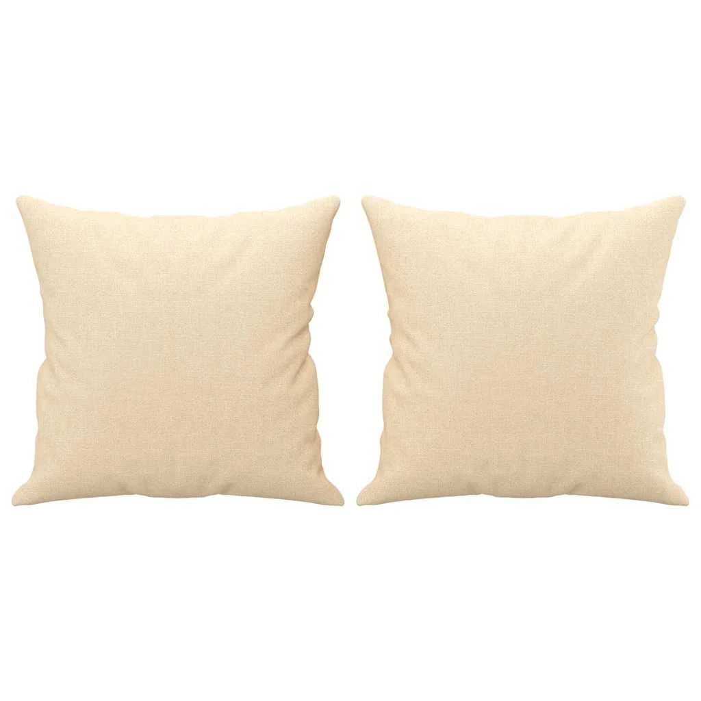 Coussin Creme crème : lot de 2 coussins garnis