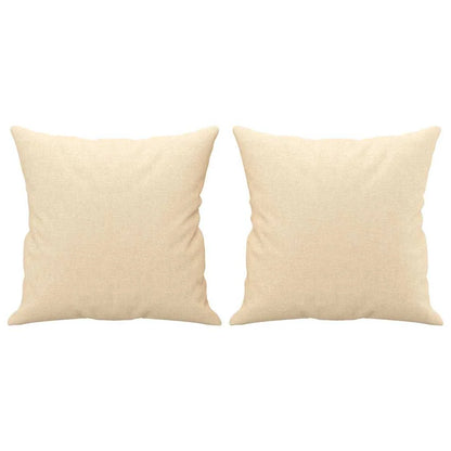Coussin Creme crème : lot de 2 coussins garnis