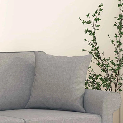 Coussin Gris gris clair : tissu 100 % polyester