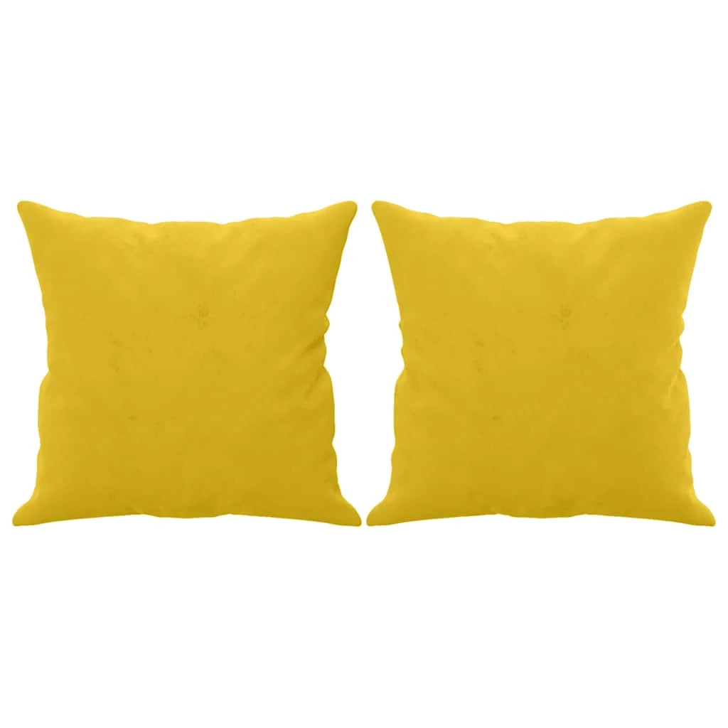 Coussin Jaune : lot de 2 coussins garnis