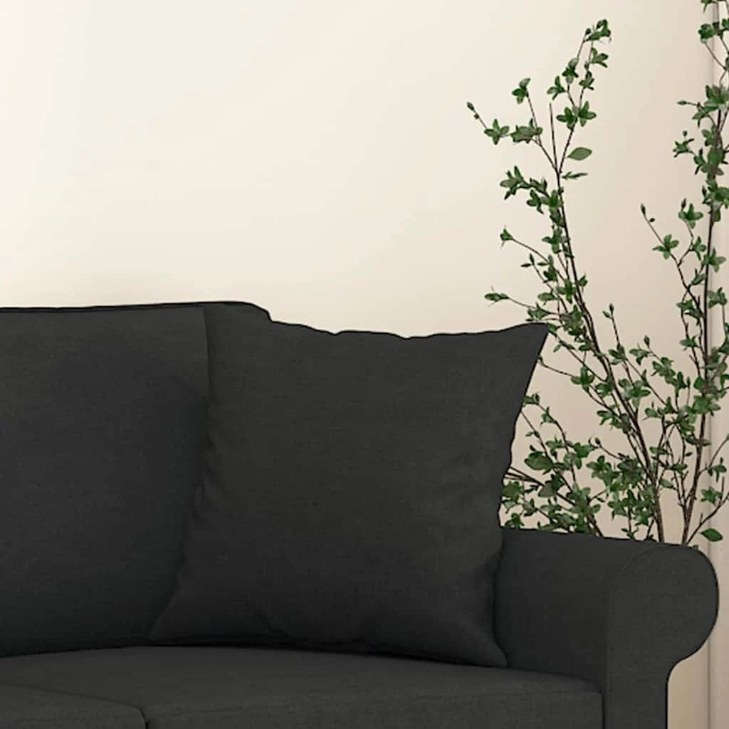 Coussin Noir : tissu 100 % polyester