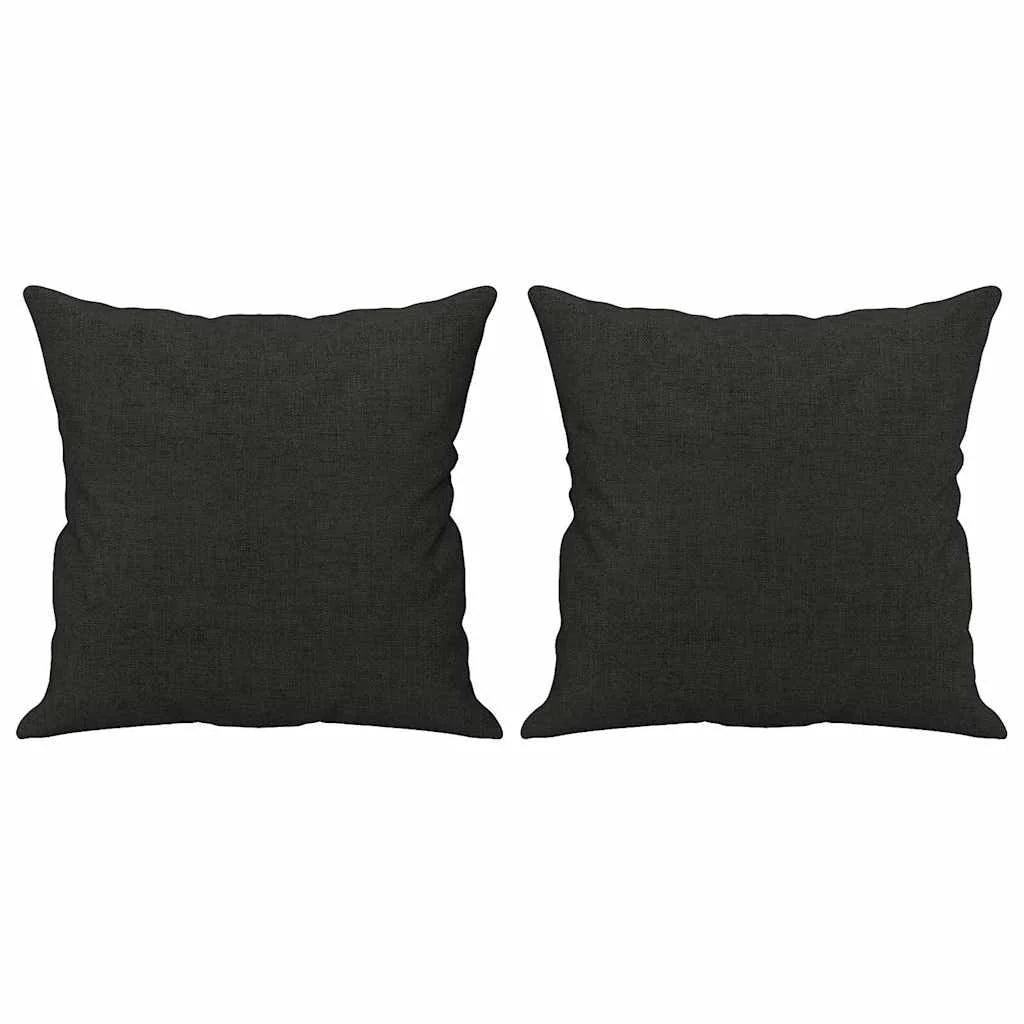 Coussin Noir : lot de 2 coussins garnis