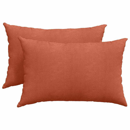 Coussin Orange rouge orange : lot de 2 coussins garnis