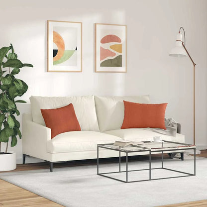 Coussin Orange rouge orange : format 60 × 40 × 20 cm