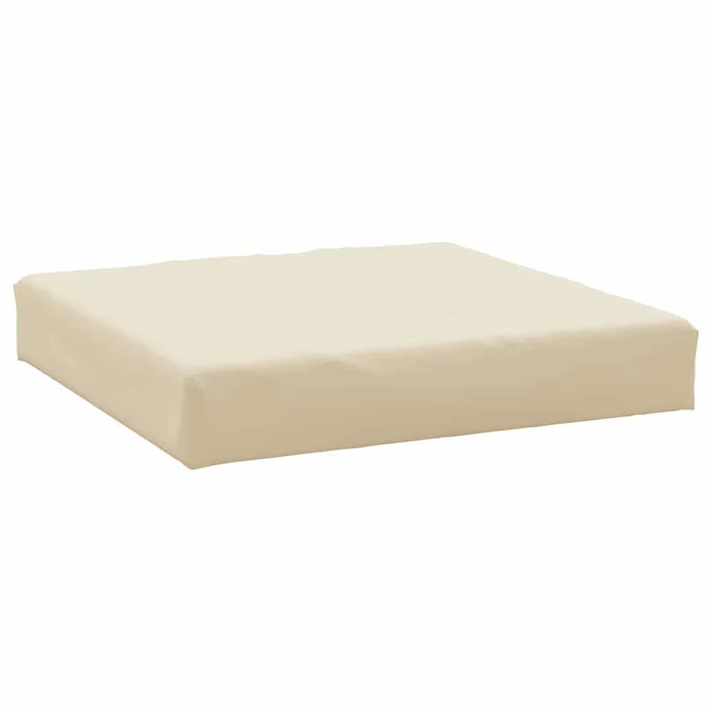 Coussin Palette beige : format assise 60 × 60 × 6 cm