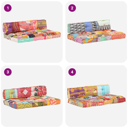 Coussin Patchwork multicolore : pour la décoration du salon