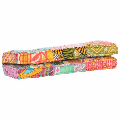 Coussin Patchwork multicolore : textile pour le coin détente