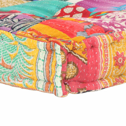Coussin Patchwork multicolore : dimensions ensemble 120 × 80 × 39 cm