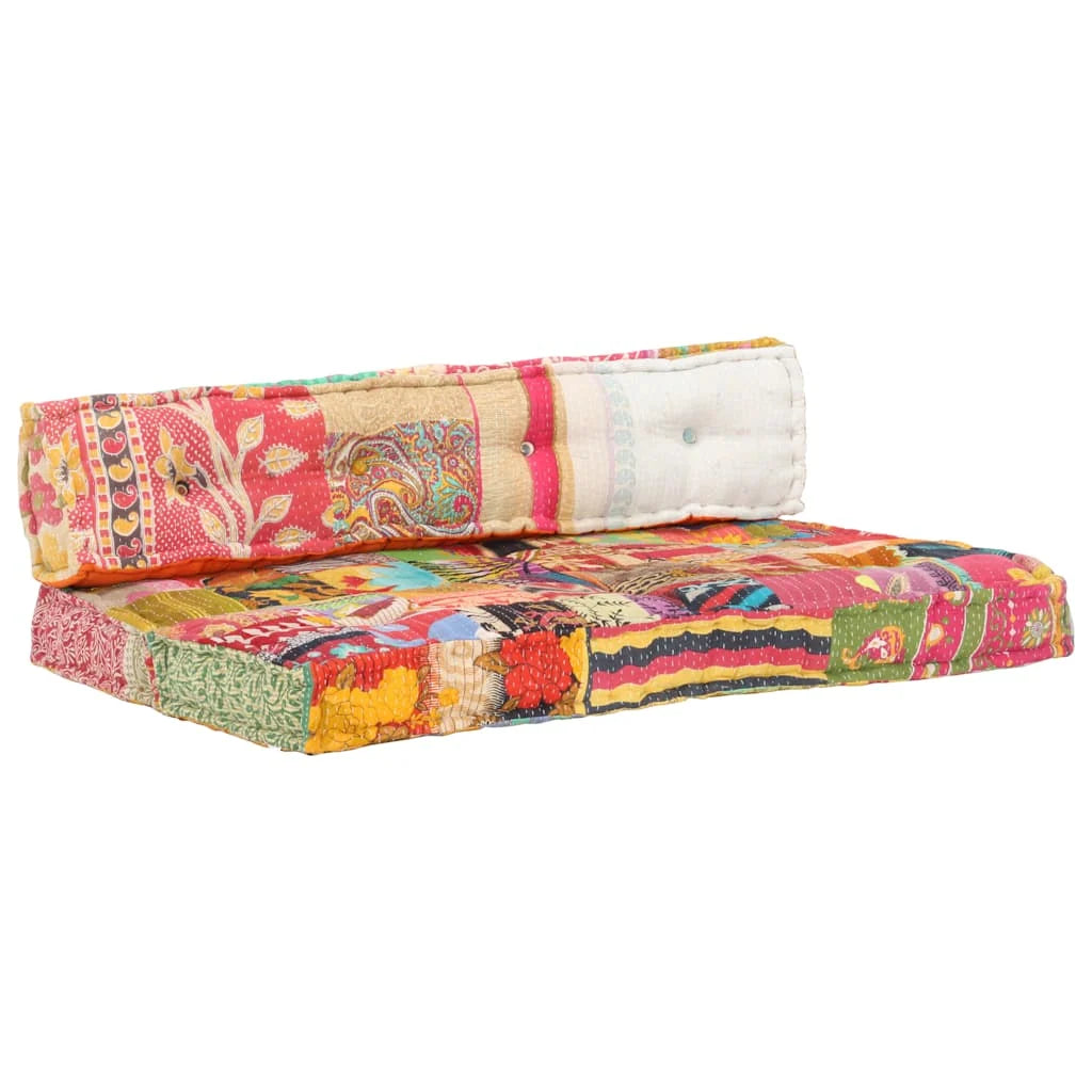 Coussin Patchwork multicolore : assise et dossier garnis