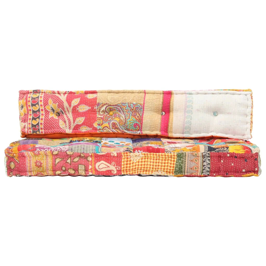 Coussin Patchwork multicolore : format ensemble 120 × 80 × 39 cm