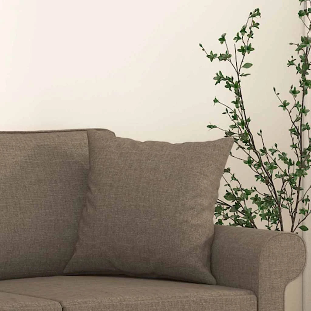 Coussin Taupe : tissu 100 % polyester
