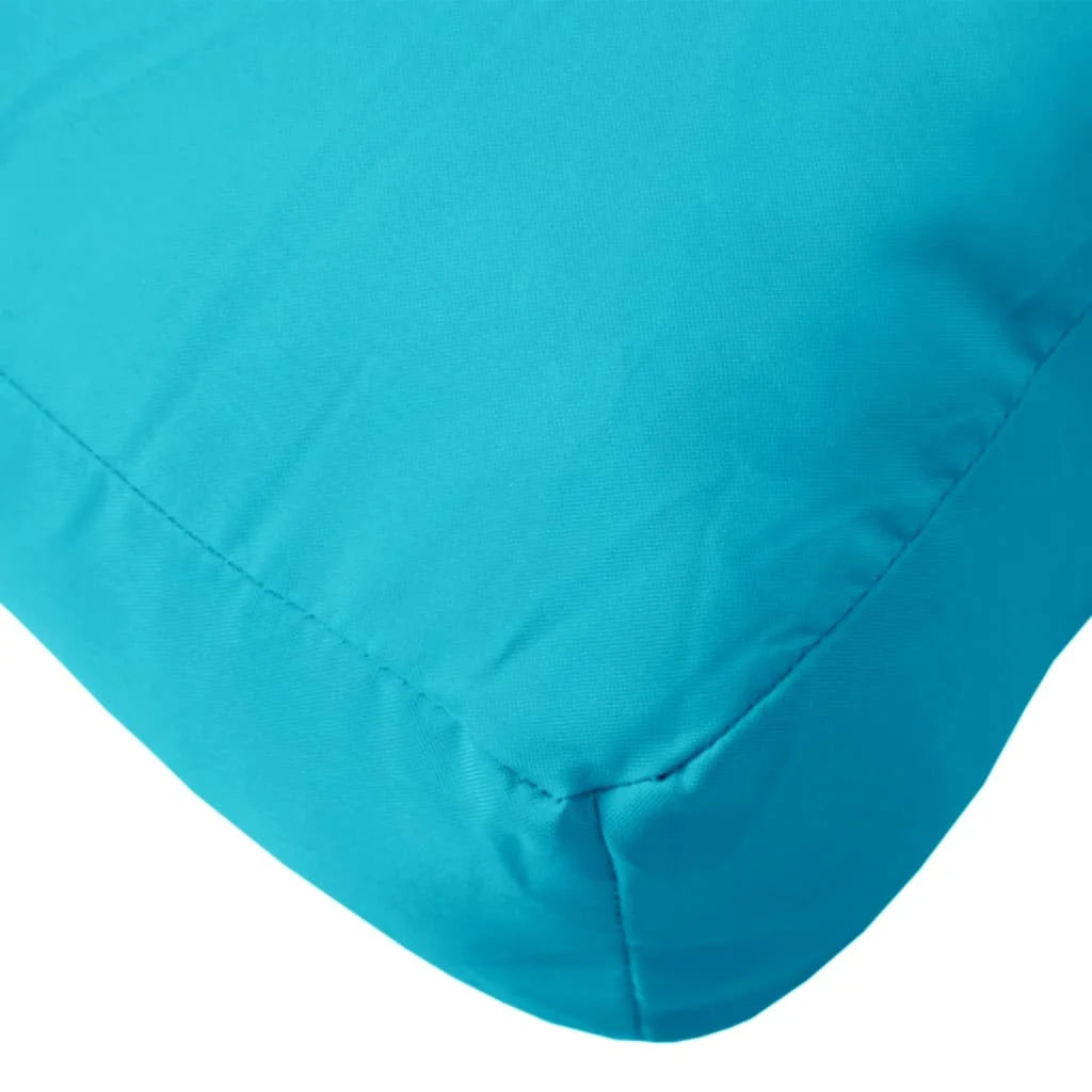 Coussin Turquoise : garnissage fibres creuses en polypropylène (PP)