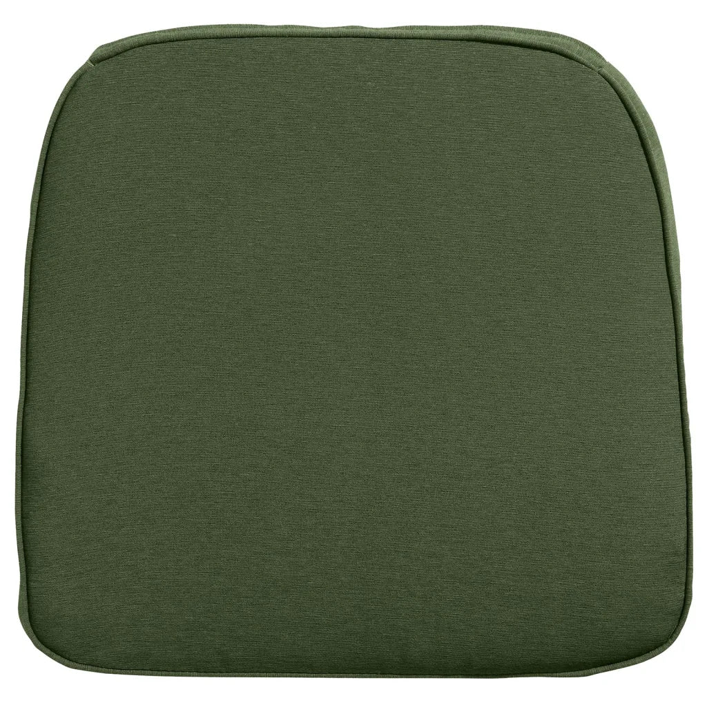 Un Coussin Vert de qualité pour apporter du confort aux fauteuils à bascule.