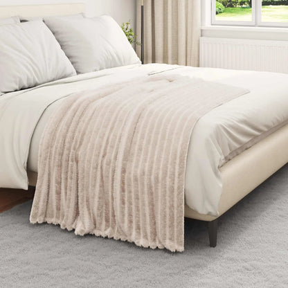 Couverture Beige beige, polaire polyester