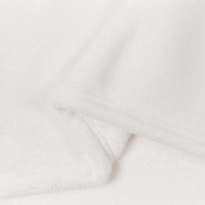 Couverture Blanche, polaire polyester, coloris blanc