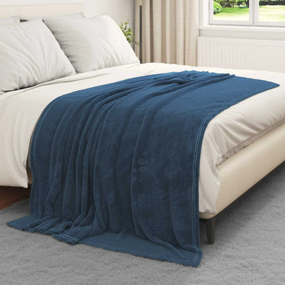 Couverture Bleu Marine bleu marine, polaire polyester