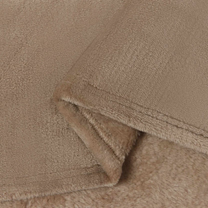 Couverture Camel, polaire polyester, coloris camel