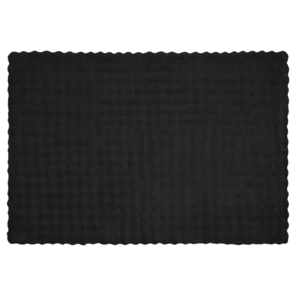 Textile noir du modèle Couverture Fausse Fourrure Noire