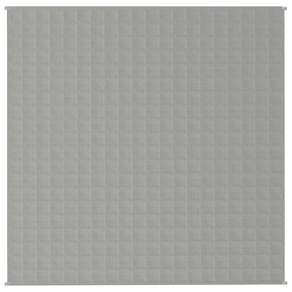 Couverture Lestée 200x200 gris, extérieur coton