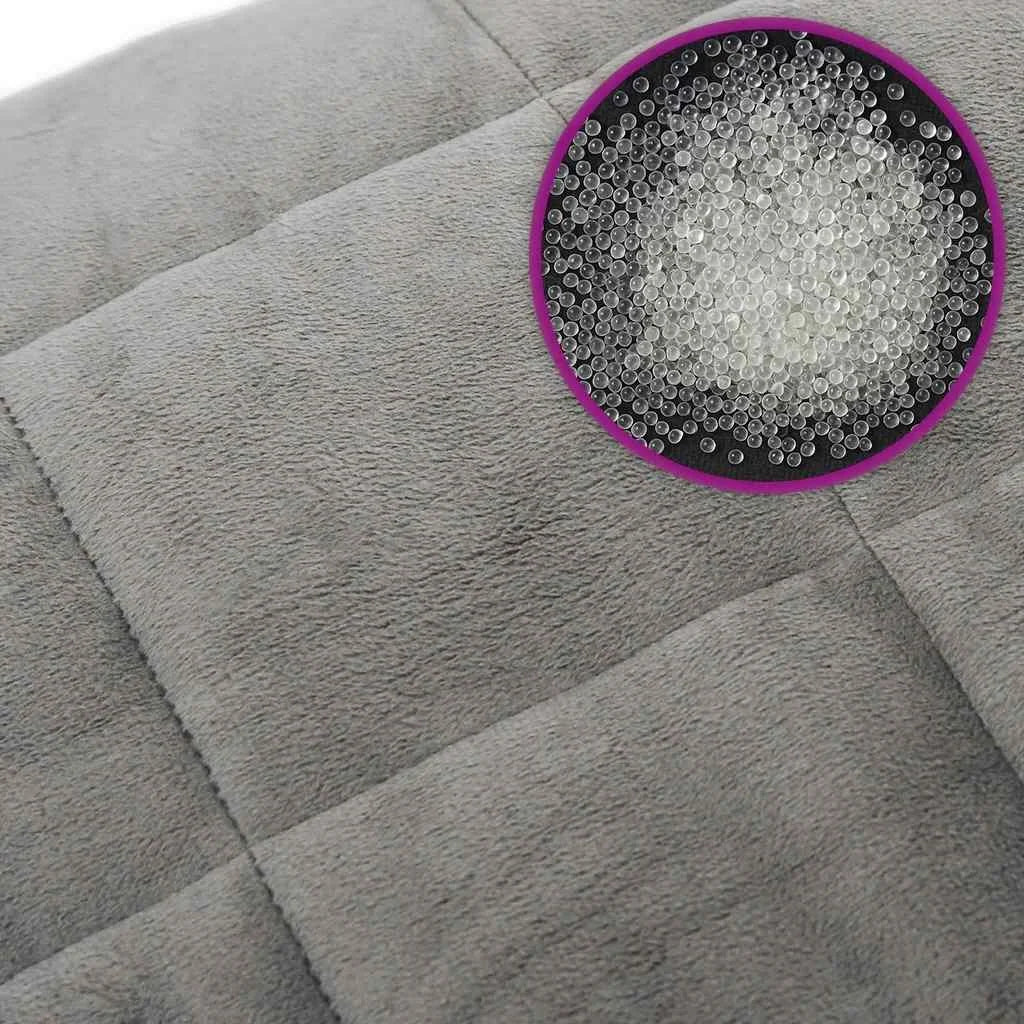 Couverture Lestée 6 Kg, extérieur coton, coloris gris
