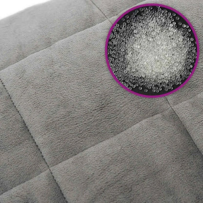 Couverture Lestée 6 Kg, extérieur coton, coloris gris
