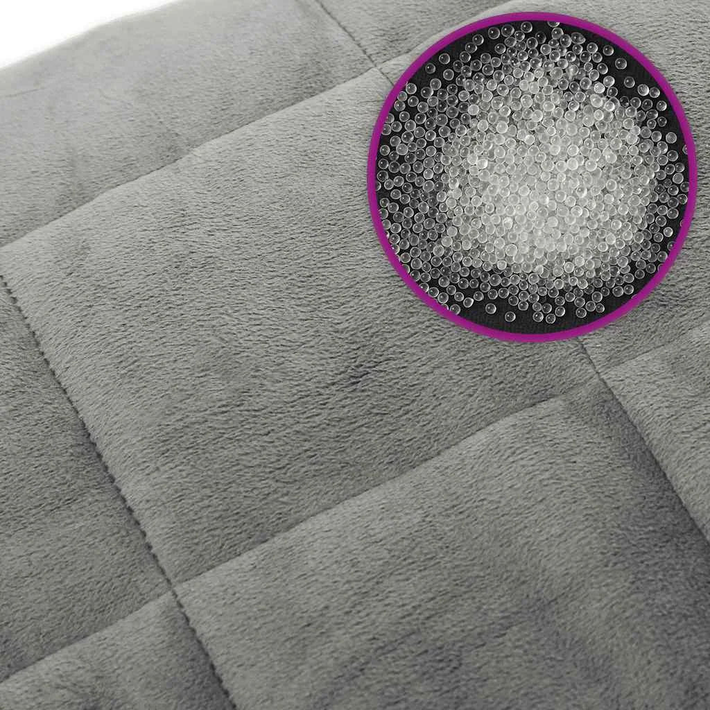 Couverture Lestée 7kg, extérieur coton, coloris gris