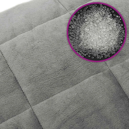Couverture Lestée 7kg, extérieur coton, coloris gris