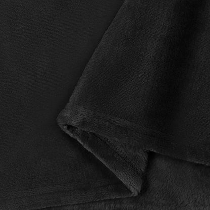 Couverture Noire, polaire polyester, coloris noir