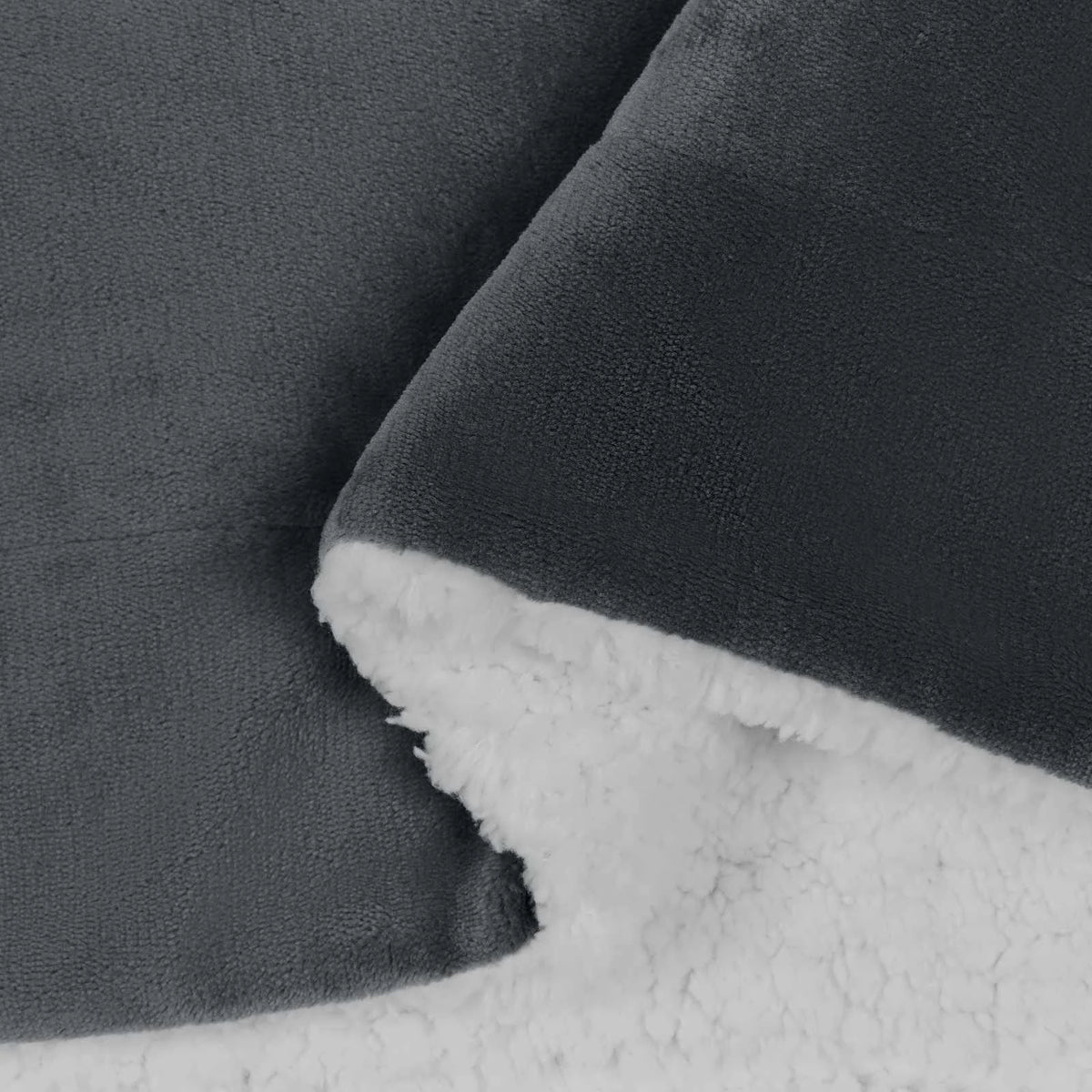 Couverture Polaire Épaisse, polaire polyester, coloris gris foncé
