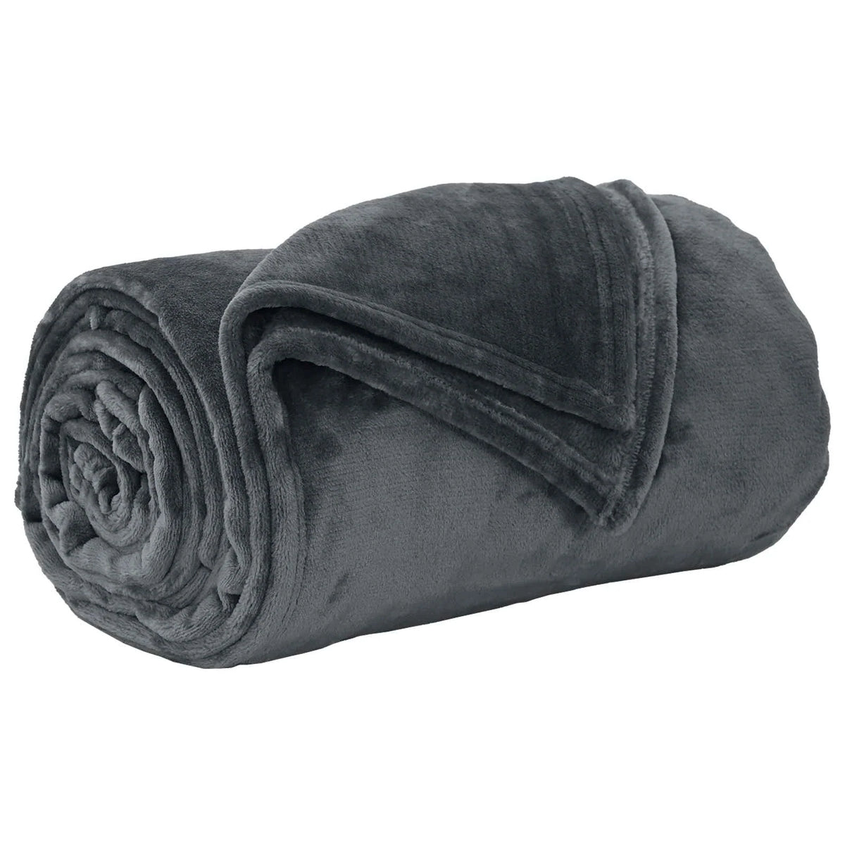 Couverture Polaire, coloris gris foncé, format 150 x 130 cm