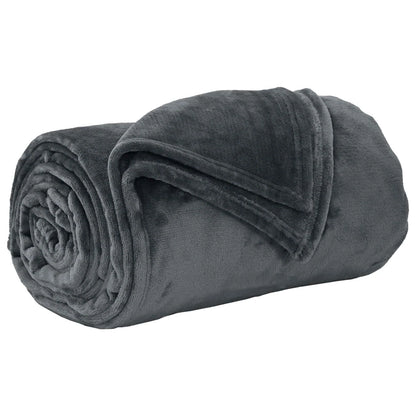 Couverture Polaire, coloris gris foncé, format 150 x 130 cm