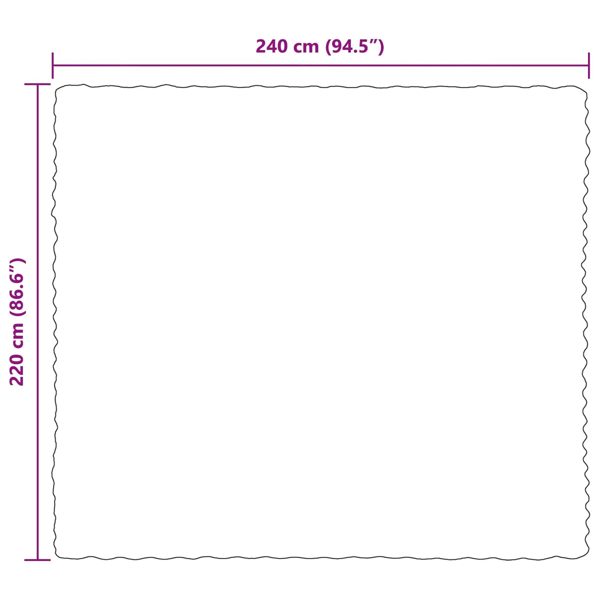 Couverture Verte vert foncé, dimensions fournisseur 220 x 240 cm