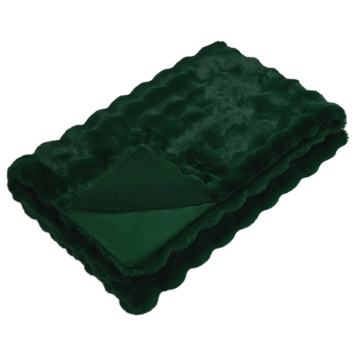 Couverture Verte, coloris vert foncé, format 220 x 240 cm