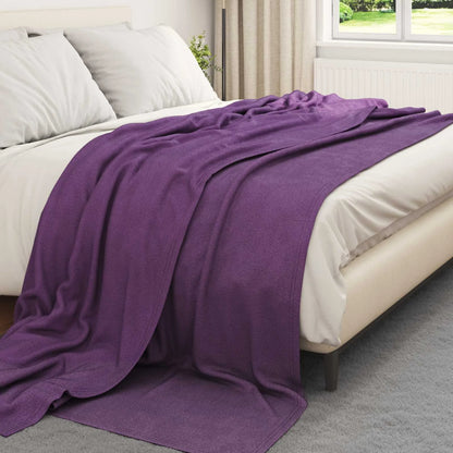 Couverture Violette pourpre, polaire polyester