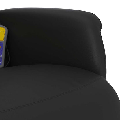 Détail de l’assise et de l’accoudoir du fauteuil de bureau noir