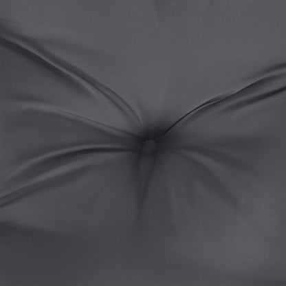Détails du tissu Oxford, du capitonnage et des liens du coussin rond.