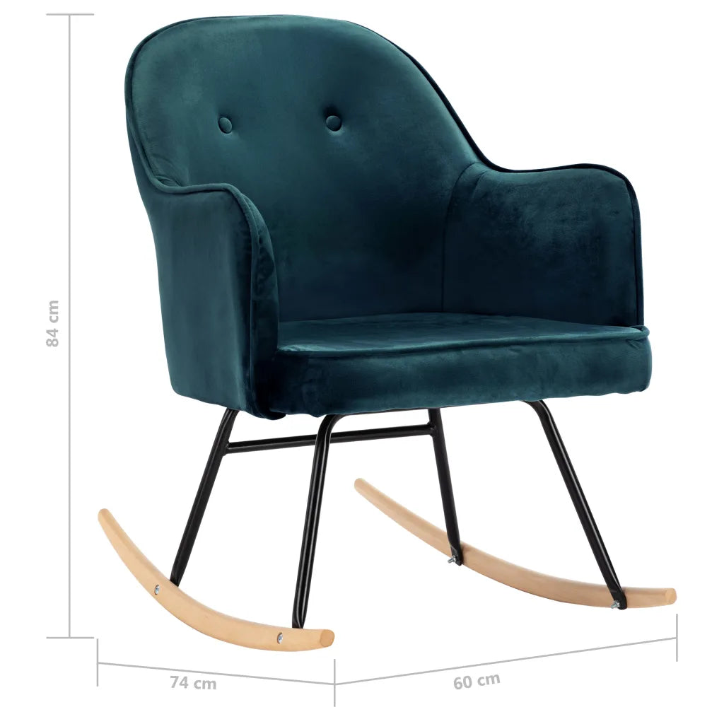 Dimensions d'un Rocking-Chair en Velours