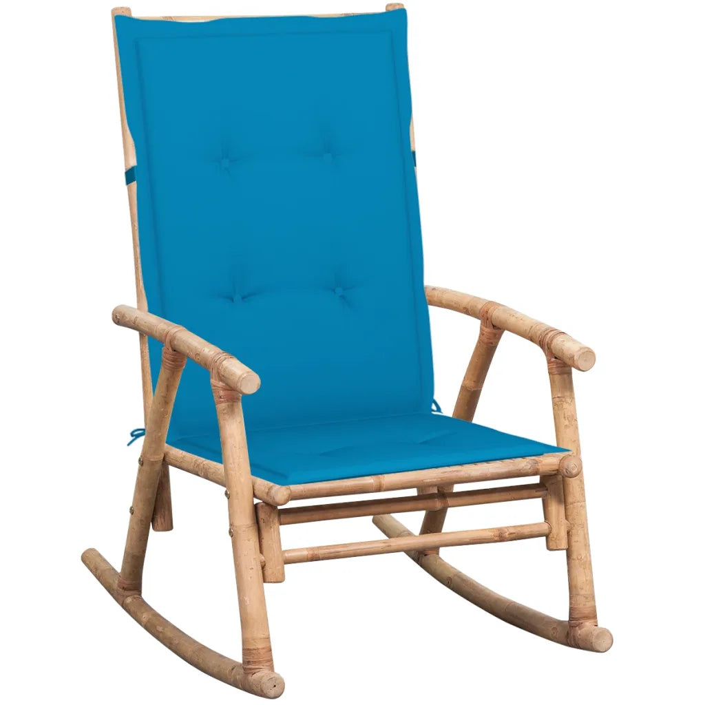 FAUTEUIL A BASCULE EN BAMBOU