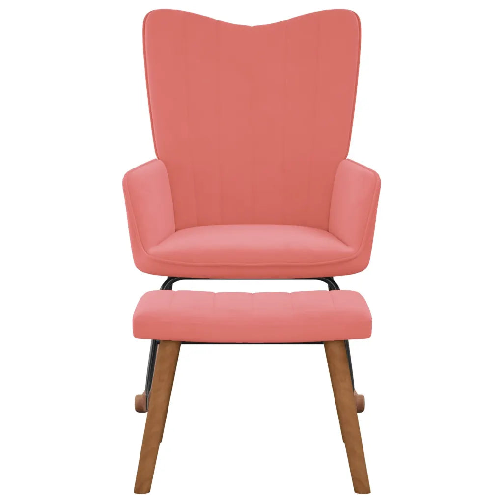 Un Fauteuil à Bascule Rose parfait pour l'Allaitement ou pour un usage polyvalent.